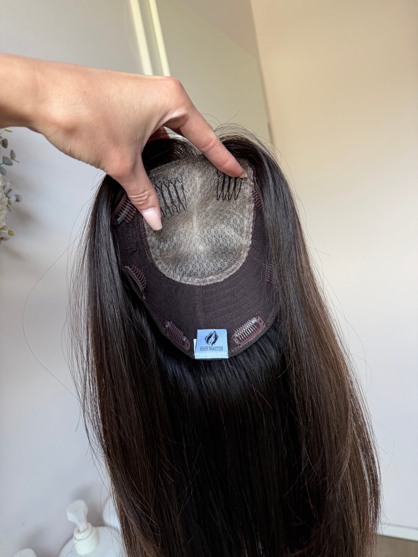 Evelyn mit goldenen Highlights - 45-48cm lang