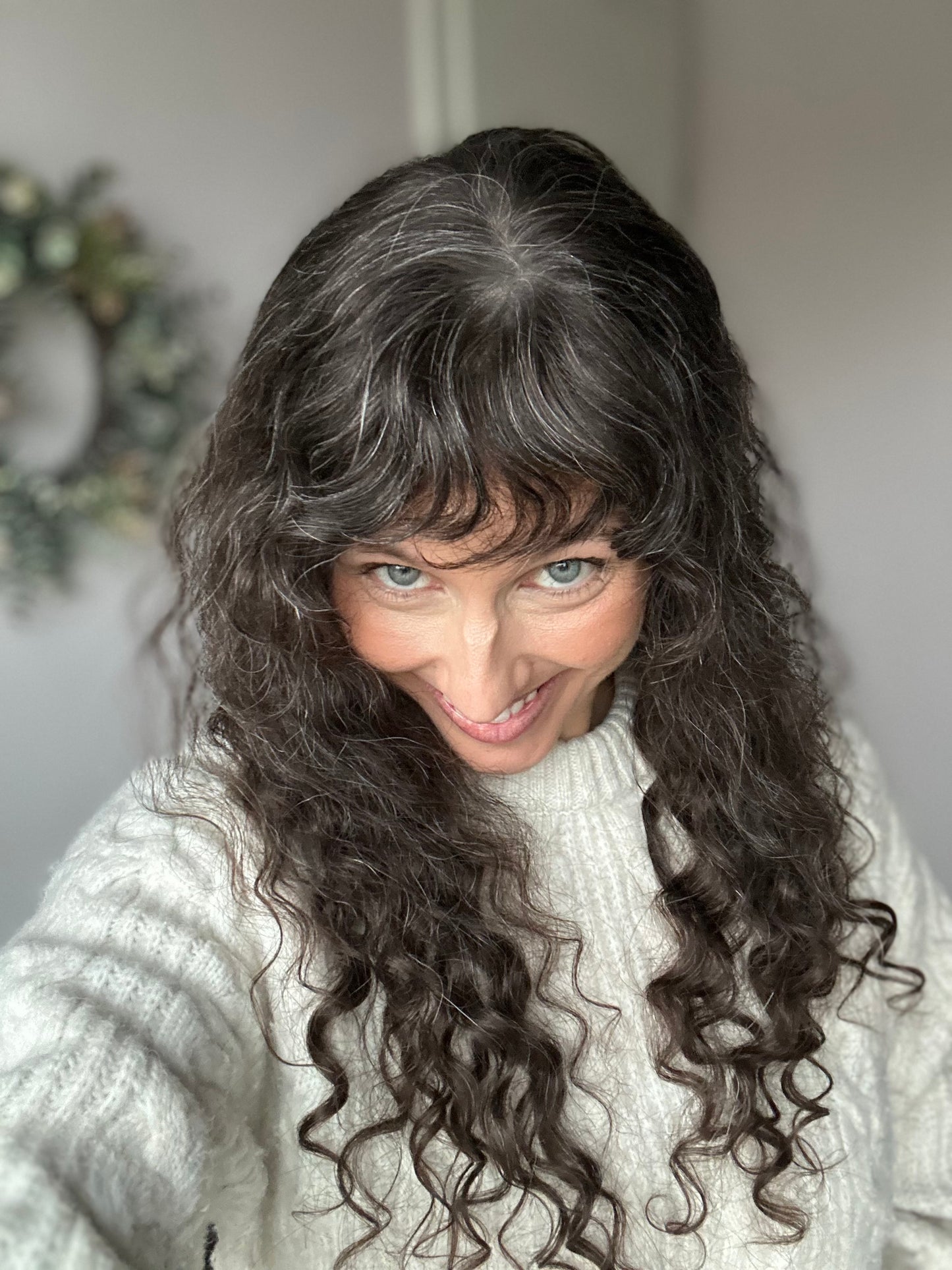 Unikat 22501- 54cm lang - Natürlich gewellt