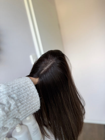 Evelyn mit goldenen Highlights - 45-48cm lang